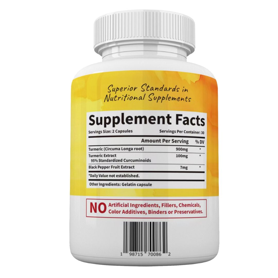 Pure Turmeric Curcumin With Bioperine